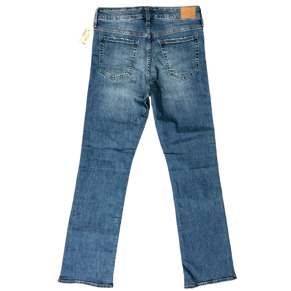 Aeropostale Blue Mid Rise Bootcut Boot Jeans Medium Wash Size 8 R NEW Tags - Picture 8 of 10